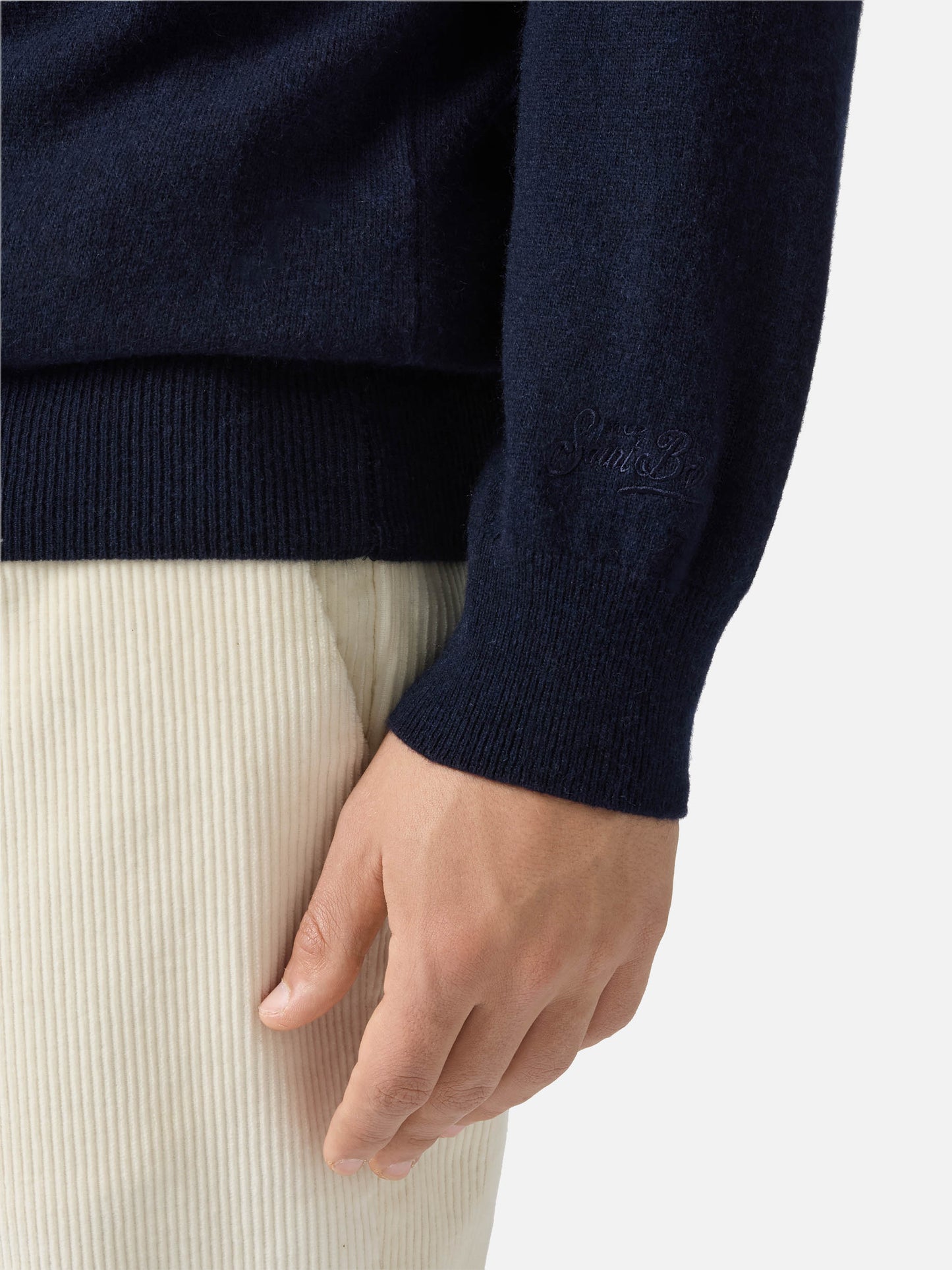 Crewneck sweater Heron Light with Vacanze di Natale embroidery | VACANZE DI NATALE SPECIAL EDITION