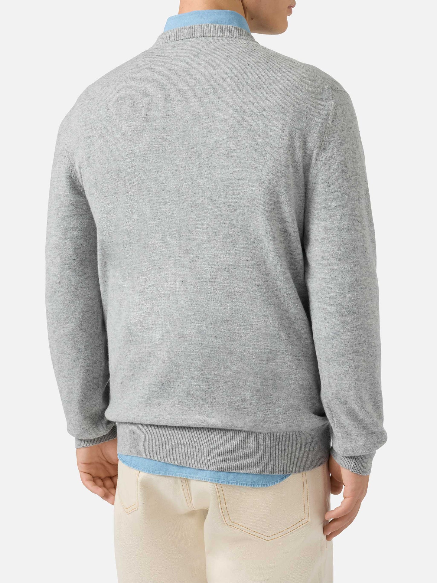 Rundhalspullover Heron Light mit der Stickerei „Das Leben ist zu kurz für Sport“