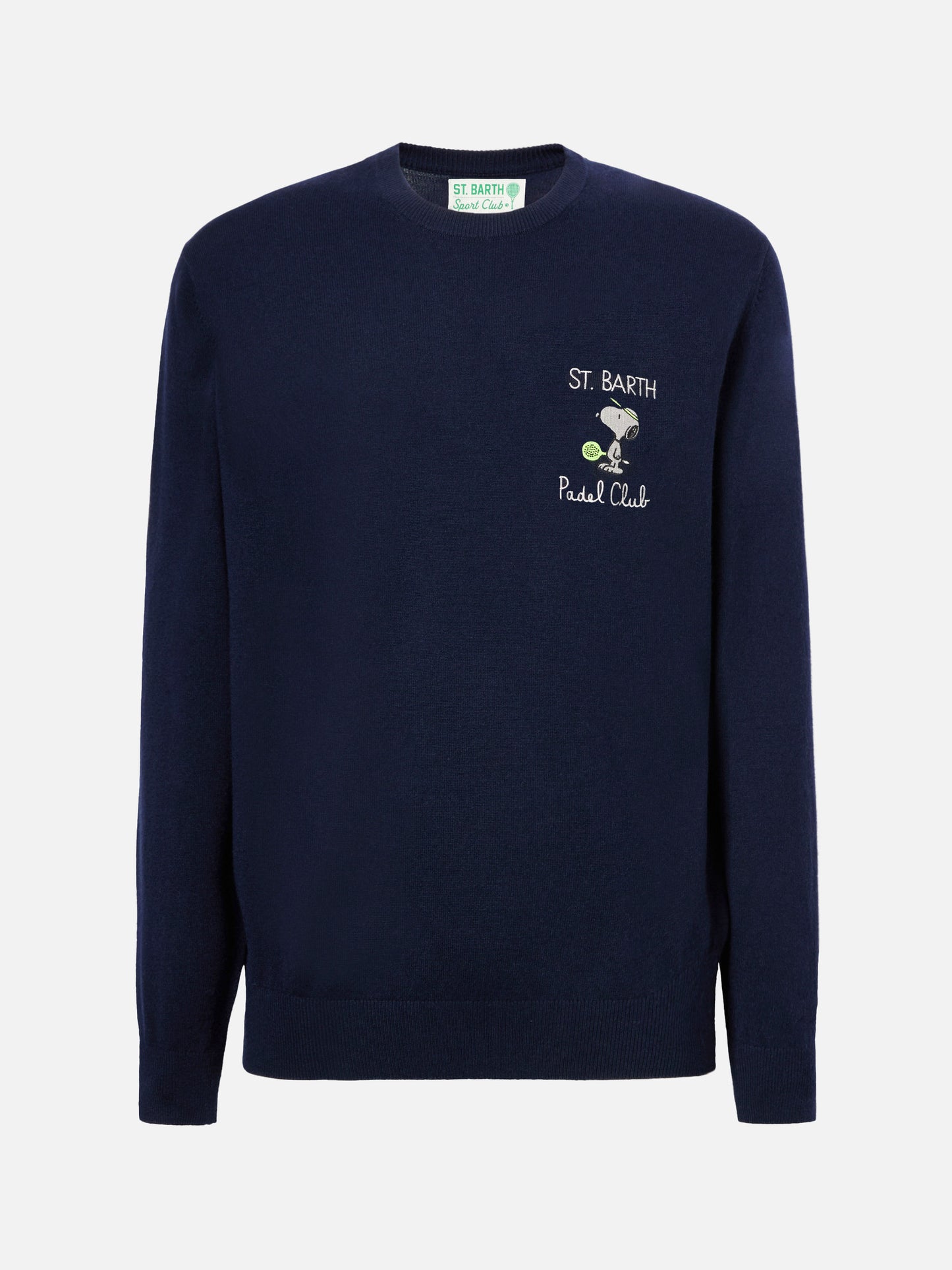Maglione a girocollo Heron Light con ricamo Snoopy padel champ | PEANUTS SPECIAL EDITION