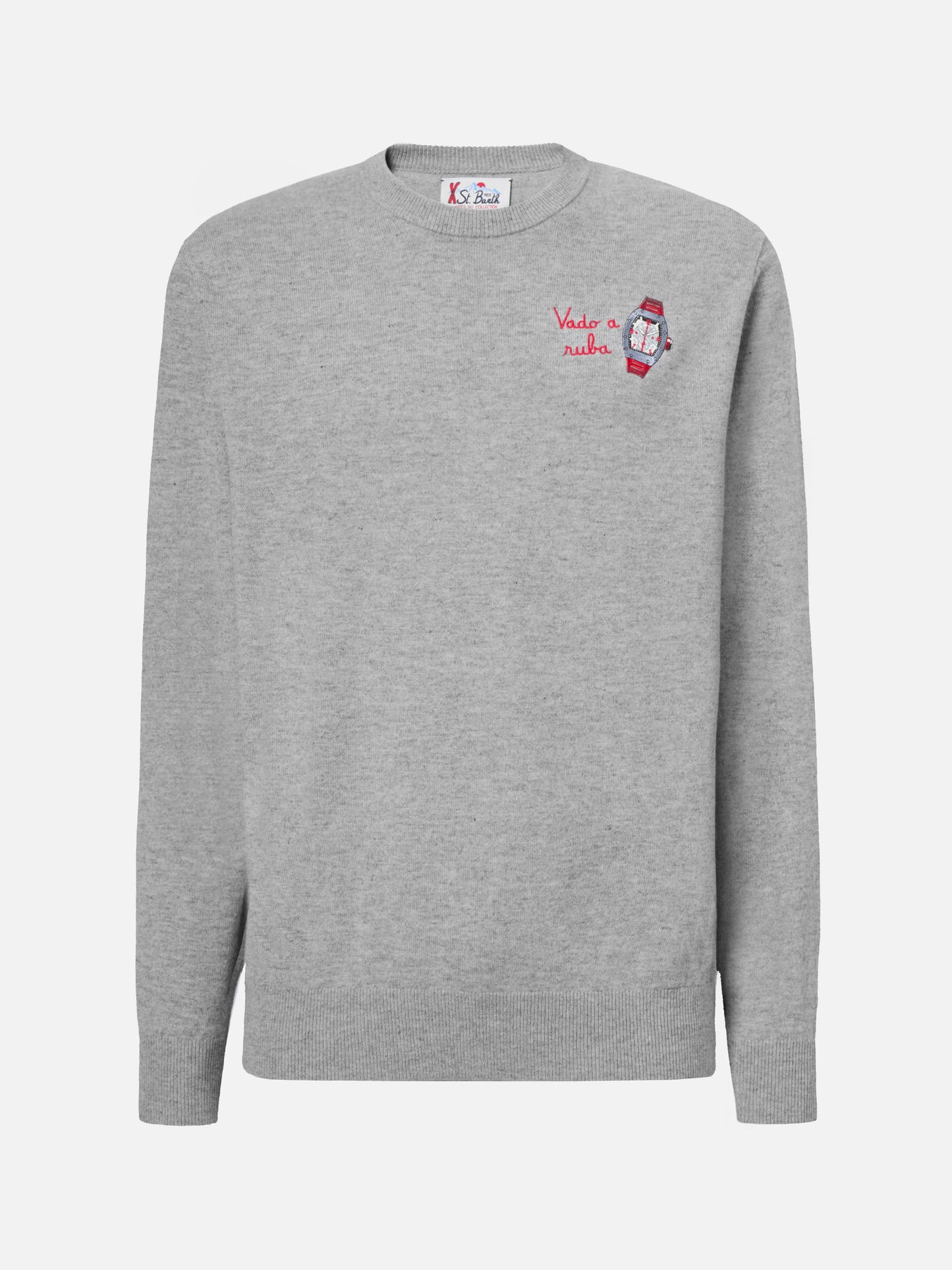 Maglione a girocollo Heron Light con ricamo Vado a ruba