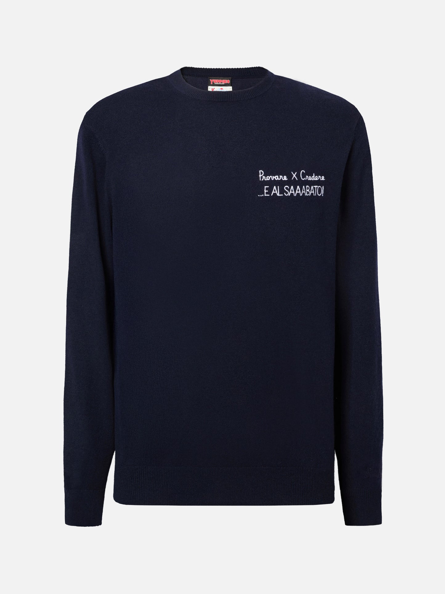 Maglione a girocollo Heron Light con ricamo Provare per credere! | YUPPIES SPECIAL EDITION