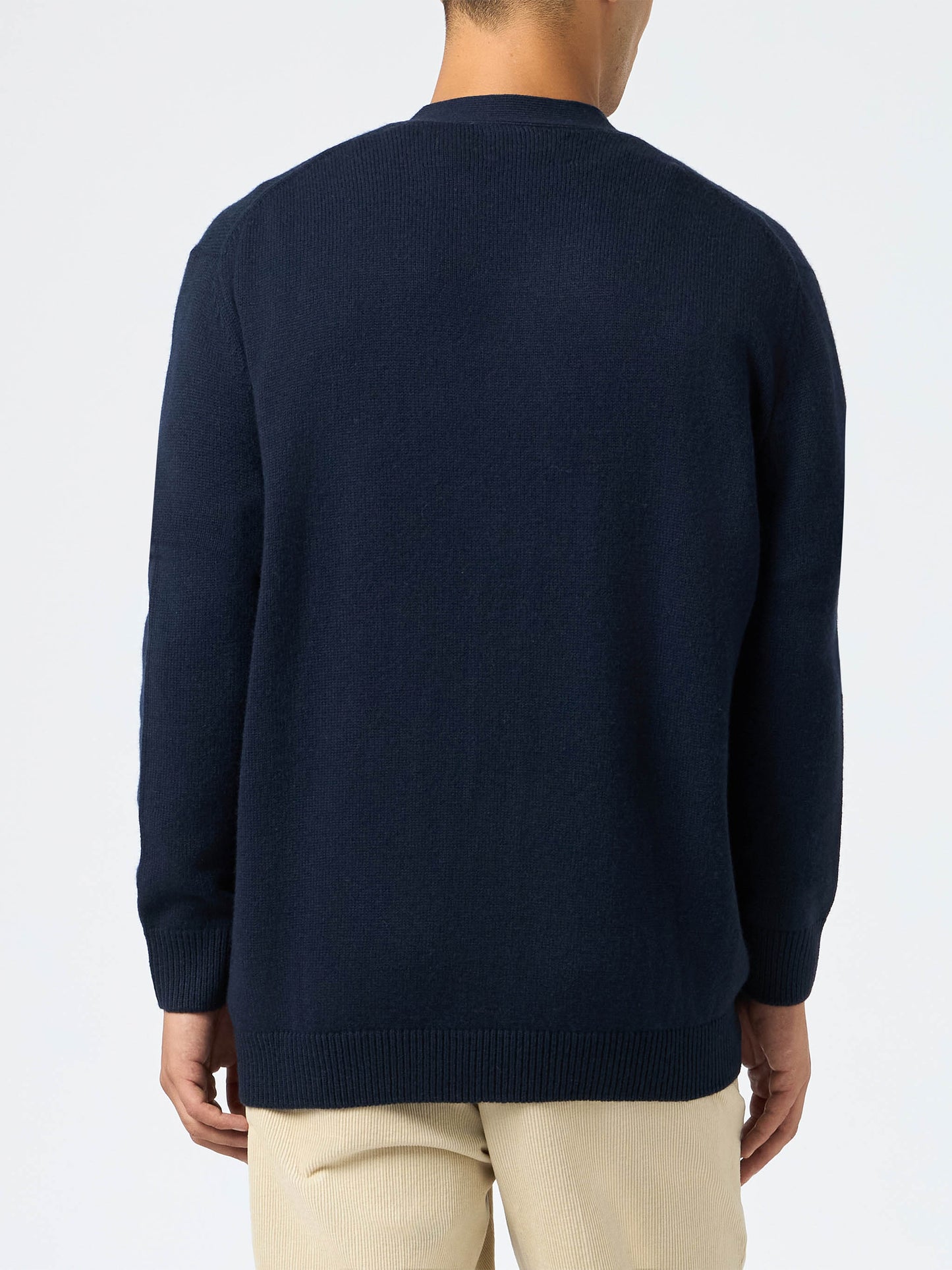 Cardigan blu navy in misto cashmere Herrison