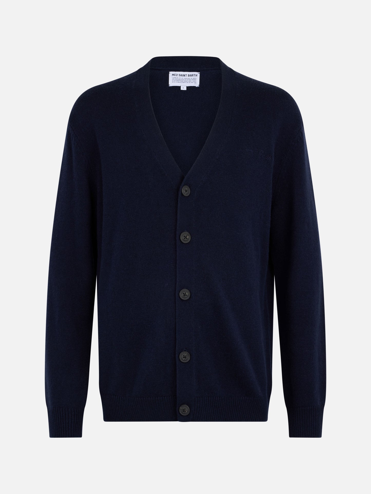 Cardigan blu navy in misto cashmere Herrison