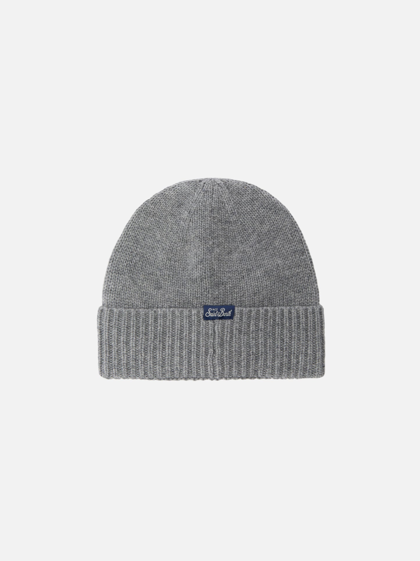 Holden cashmere-blend Beanie in grey with Trudi lion embroidery | TRUDI SPECIAL EDITION