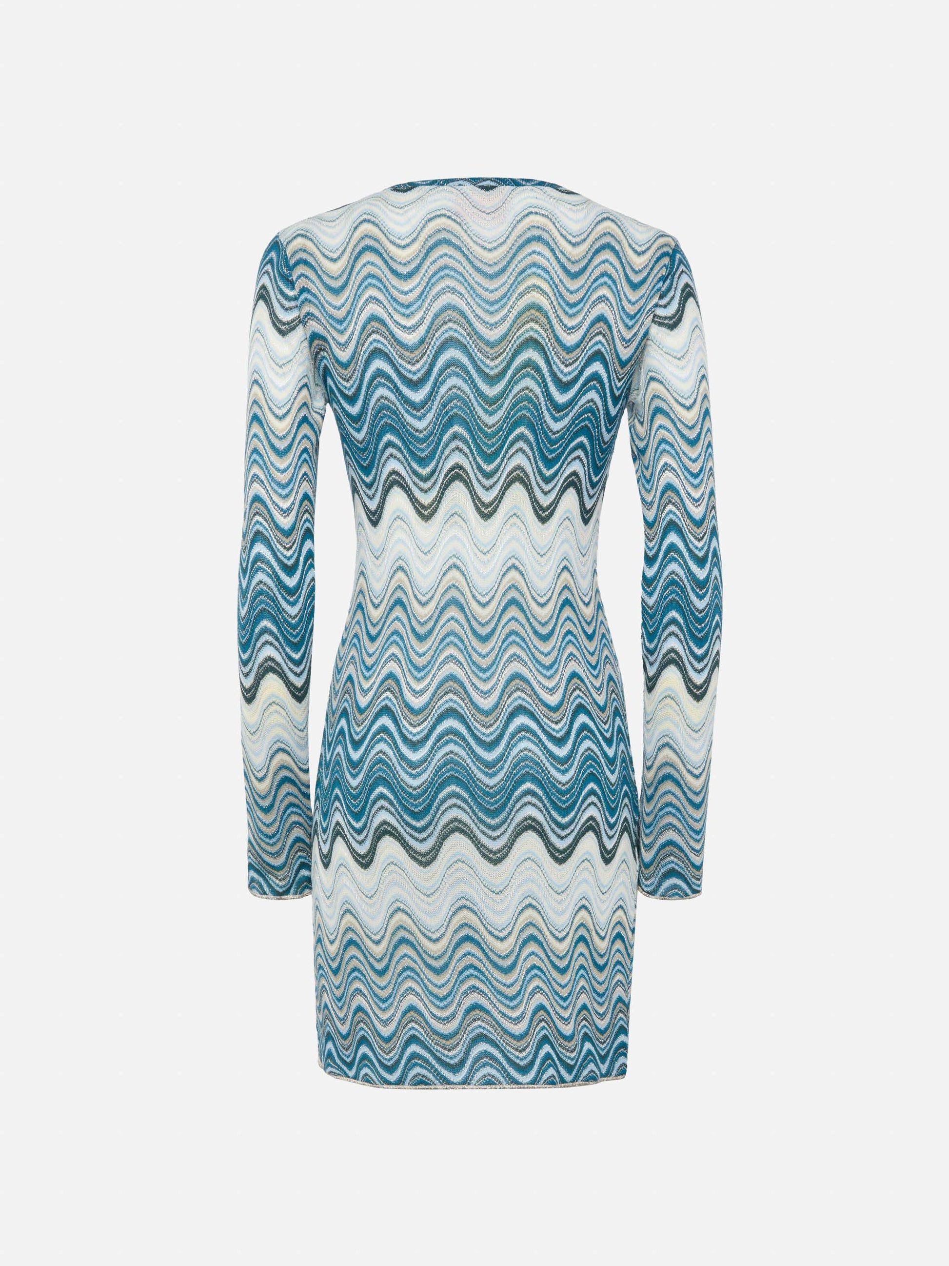 Imany raschel mini dress in teal hues - MC2 Saint Barth