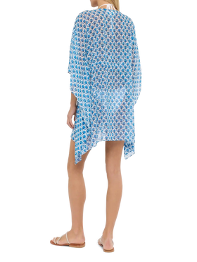 Iria cotton silk kaftan with floral print - MC2 Saint Barth