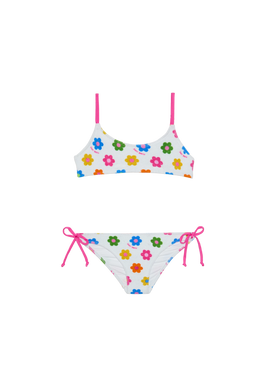 Girl bralette bikini with daisies - MC2 Saint Barth