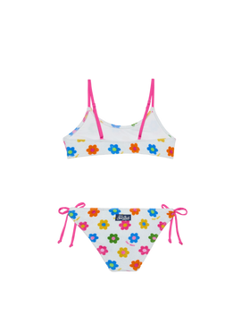 Girl bralette bikini with daisies - MC2 Saint Barth