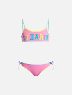 Girl bralette bikini Jaiden with St. Barth Barth terry patch - MC2 Saint Barth