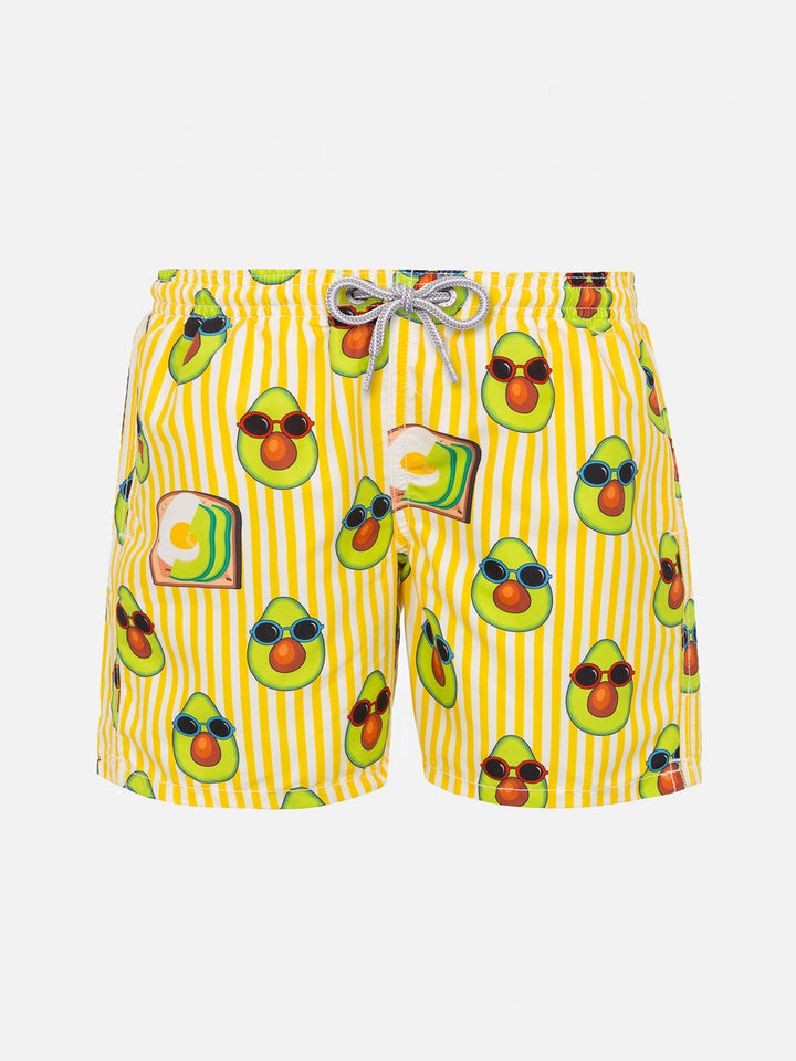 Avocado print Boy swim shorts - MC2 Saint Barth