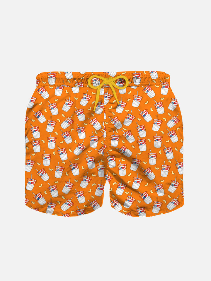 Boy swim shorts with Estathé print | Estathé® Special Edition - MC2 Saint Barth