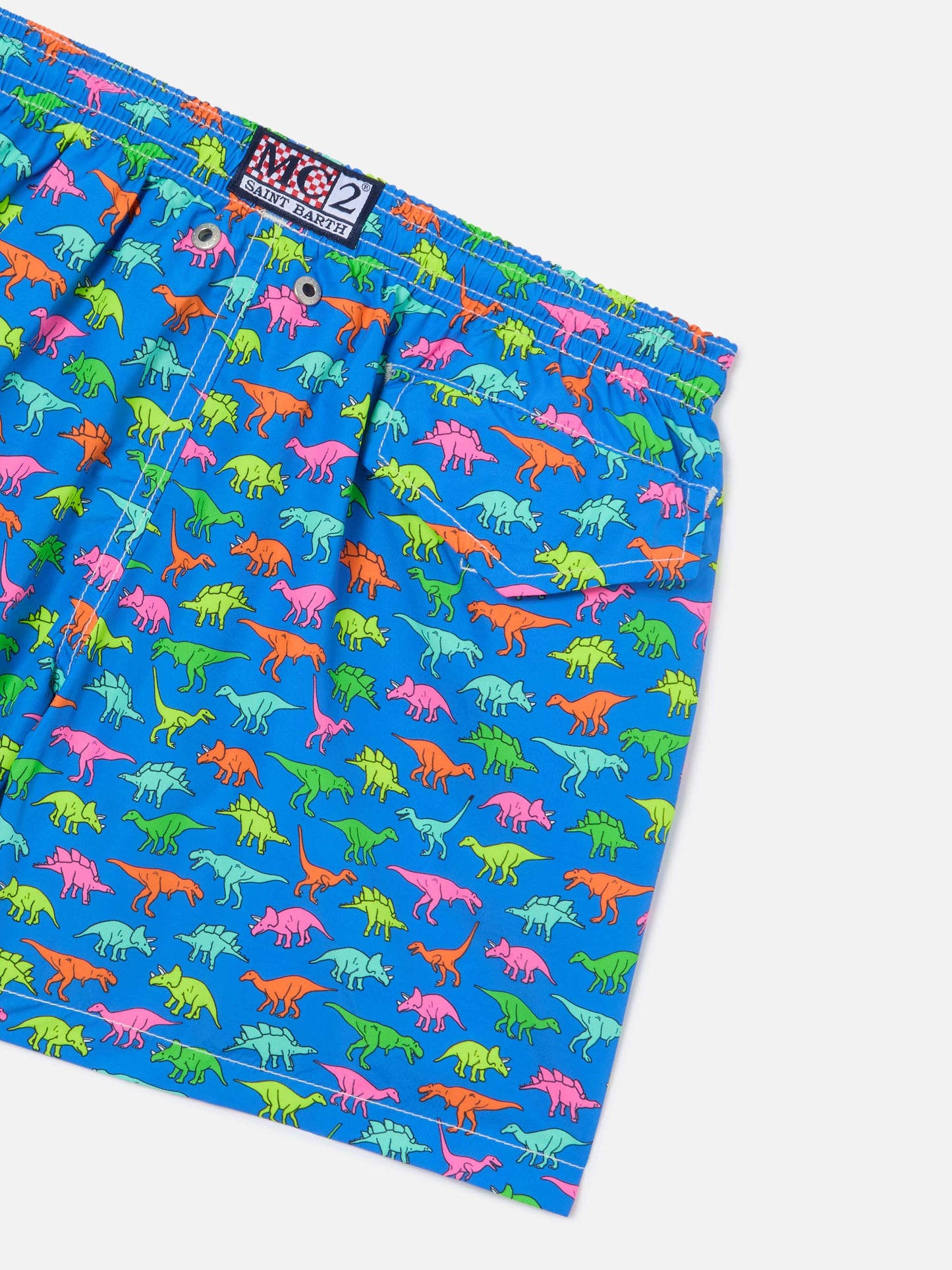Short de bain garçon à imprimé dinosaures multicolore