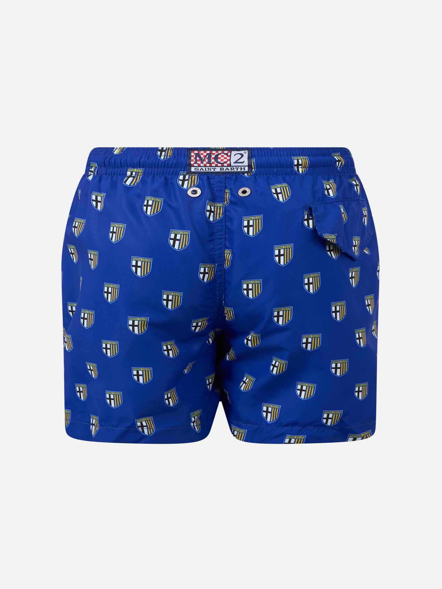 Boy lightweight fabric swimshorts with Parma print | PARMA CALCIO SPECIAL EDITION