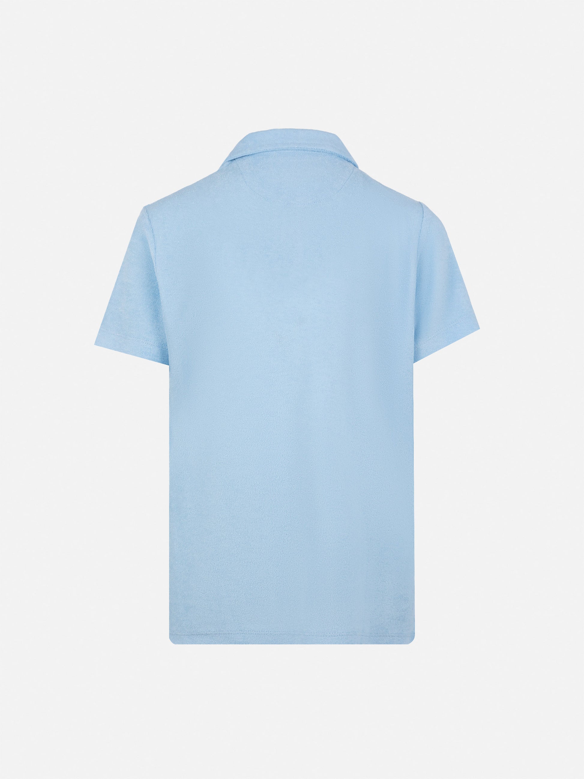 Jeremy Jr light blue terry polo shirt - MC2 Saint Barth