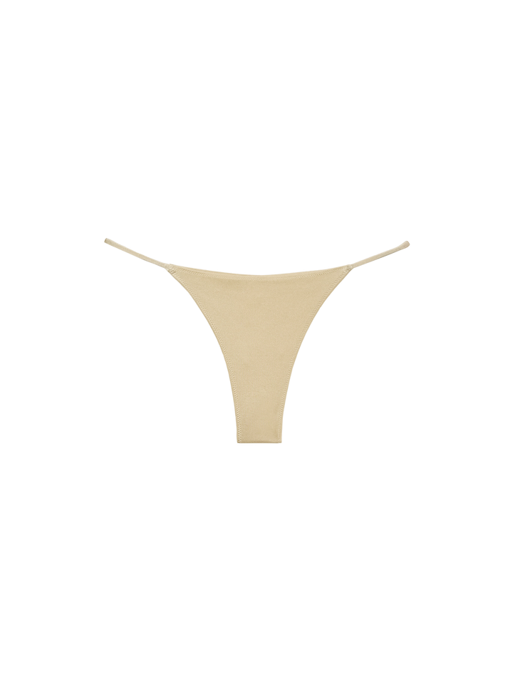 Jodene shimmer gold cheeky swim briefs
