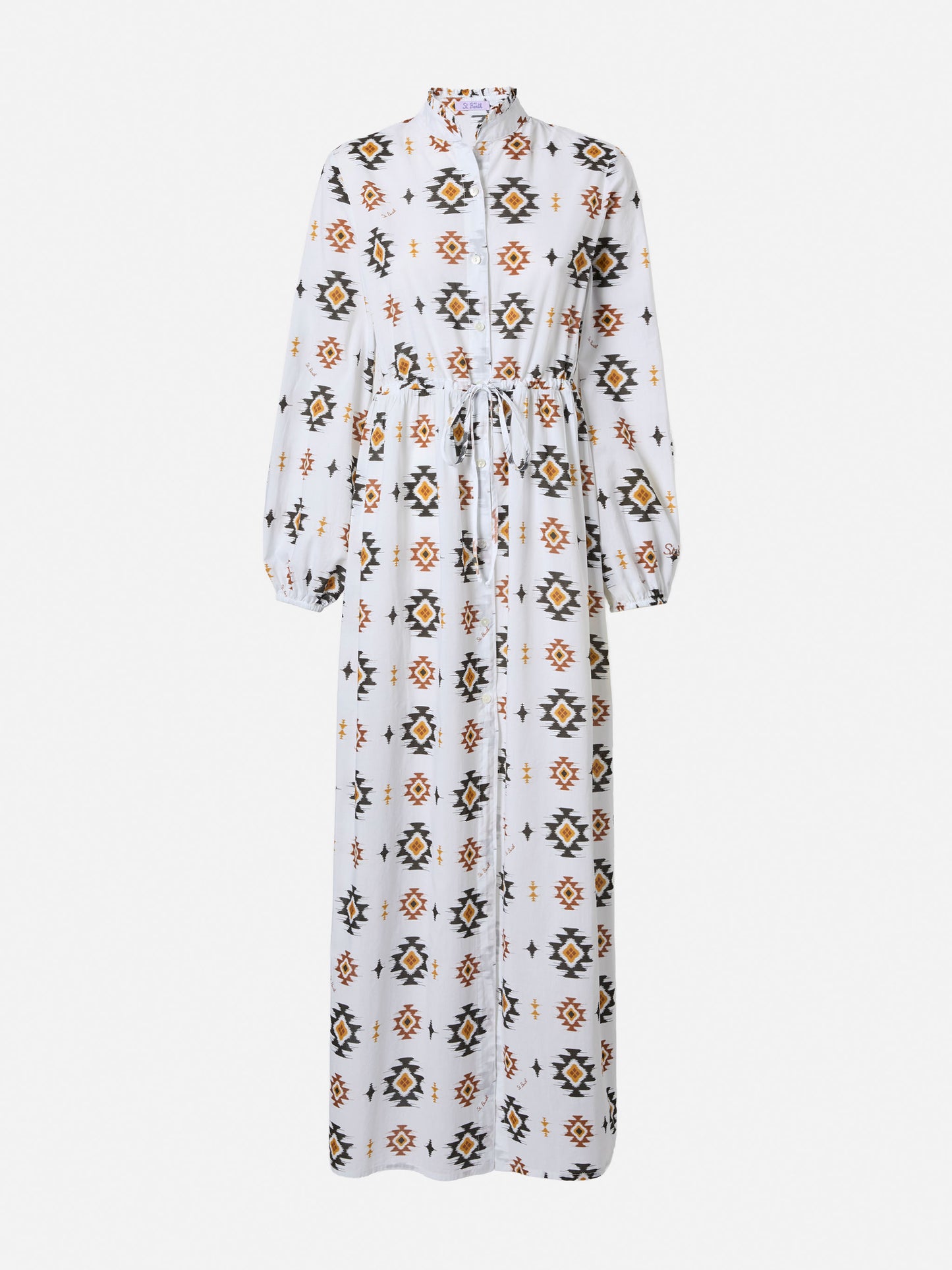 Langes Strandkleid Jodie mit Navajo-Muster