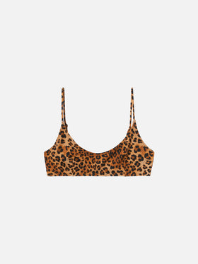 Top a bralette Judy con stampa animalier