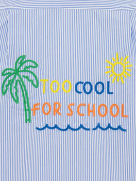 Kalea cotton shirt with Too Cool for School embroidery - MC2 Saint Barth