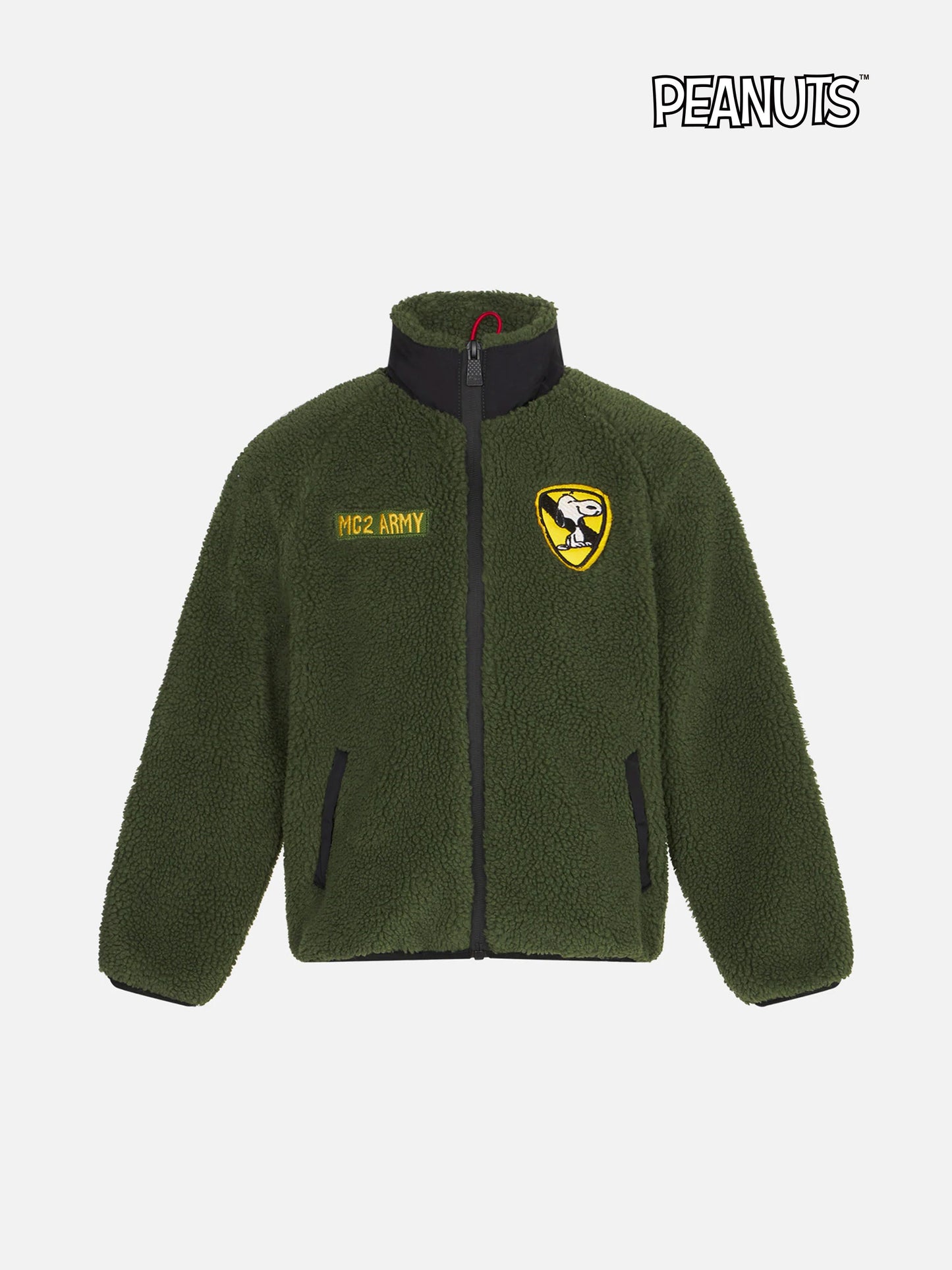 Kinder-Sherpa-Jacke mit Snoopy-Aufnäher | Peanuts® Sonderausgabe