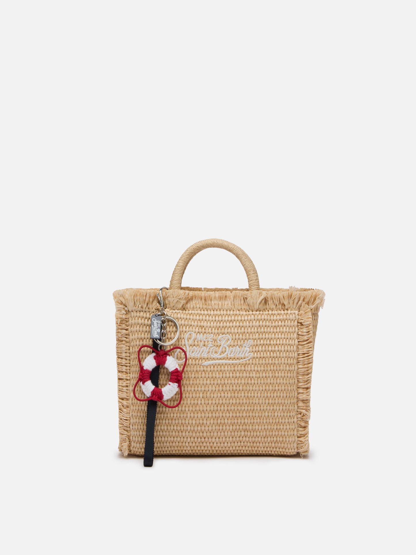 Keyring with lifesaver crochet charm