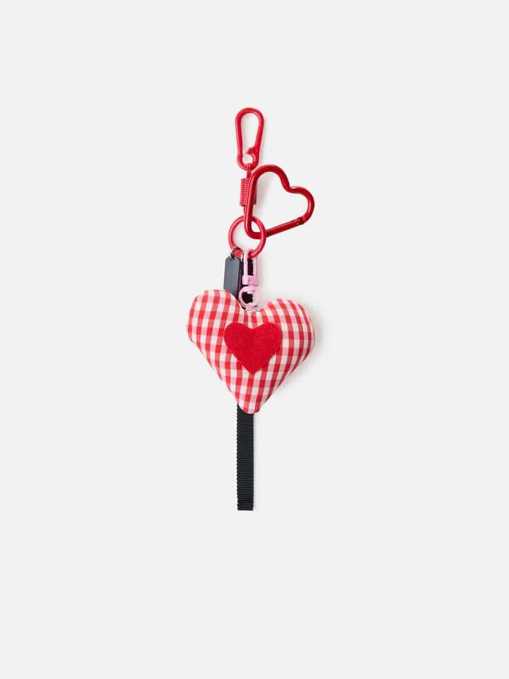 Funny charm da borsa con cuore crochet