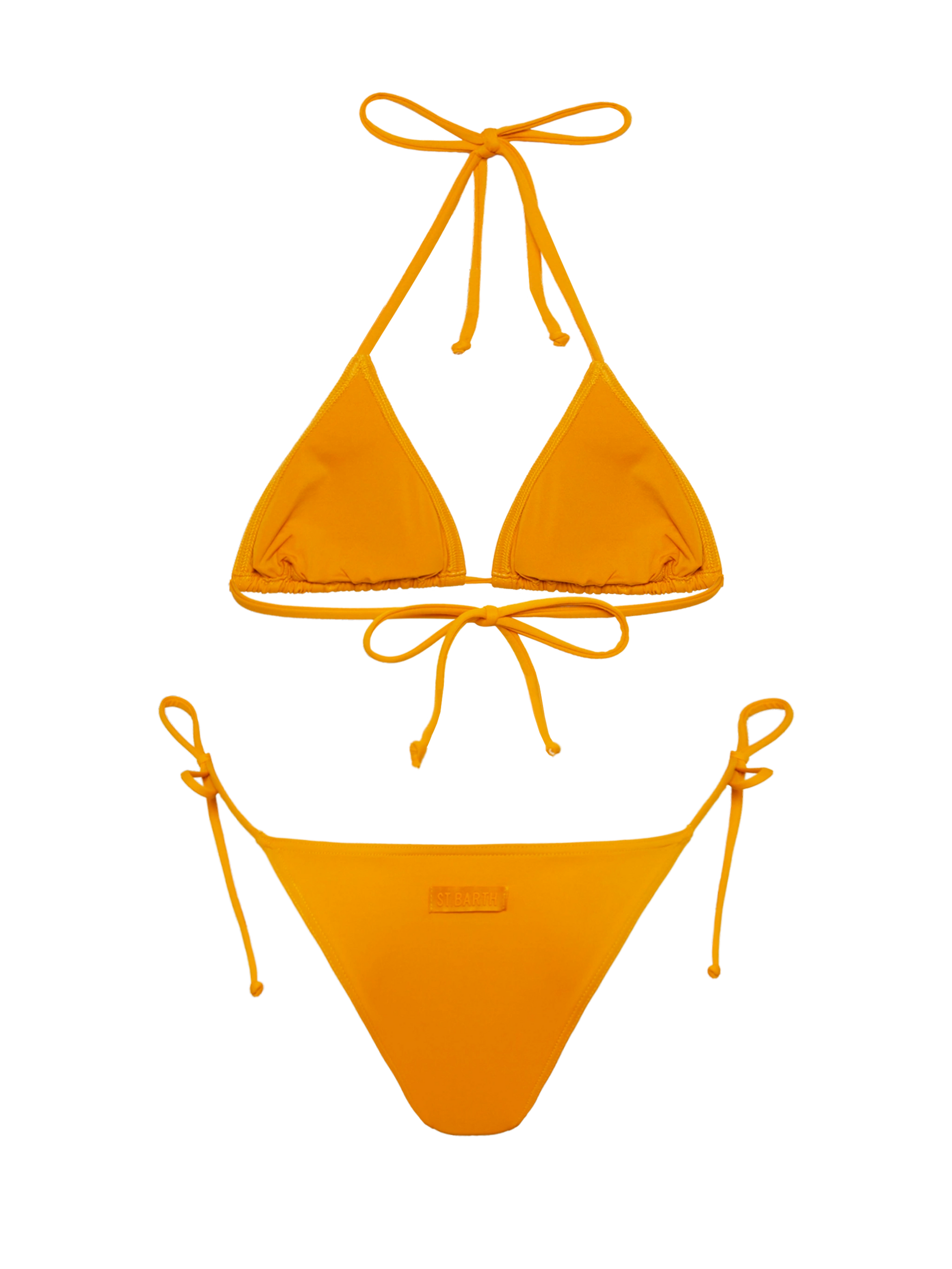 Leah Marielle ochre yellow bikini with triangle top and classic briefs - MC2 Saint Barth