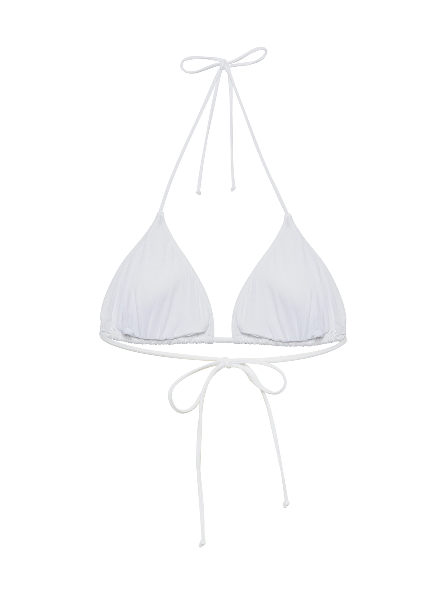 Leah top bikini triangolo con strass a righe