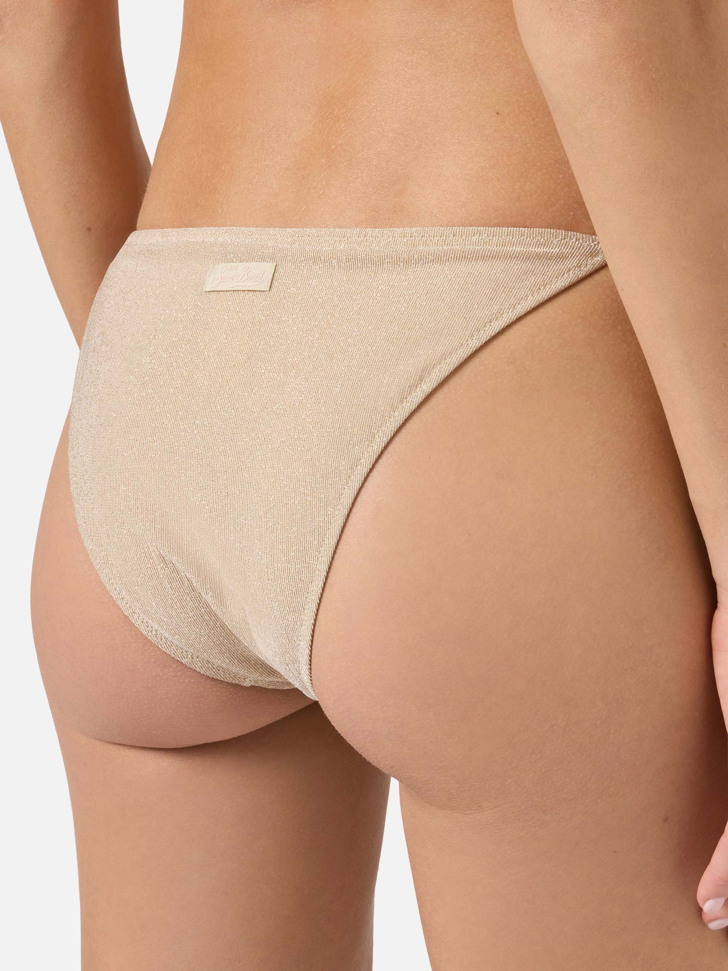 Leah Teen gold lurex triangle bikini