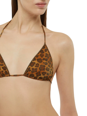 Lurex classic bikini Leah Marielle with animalier print - MC2 Saint Barth