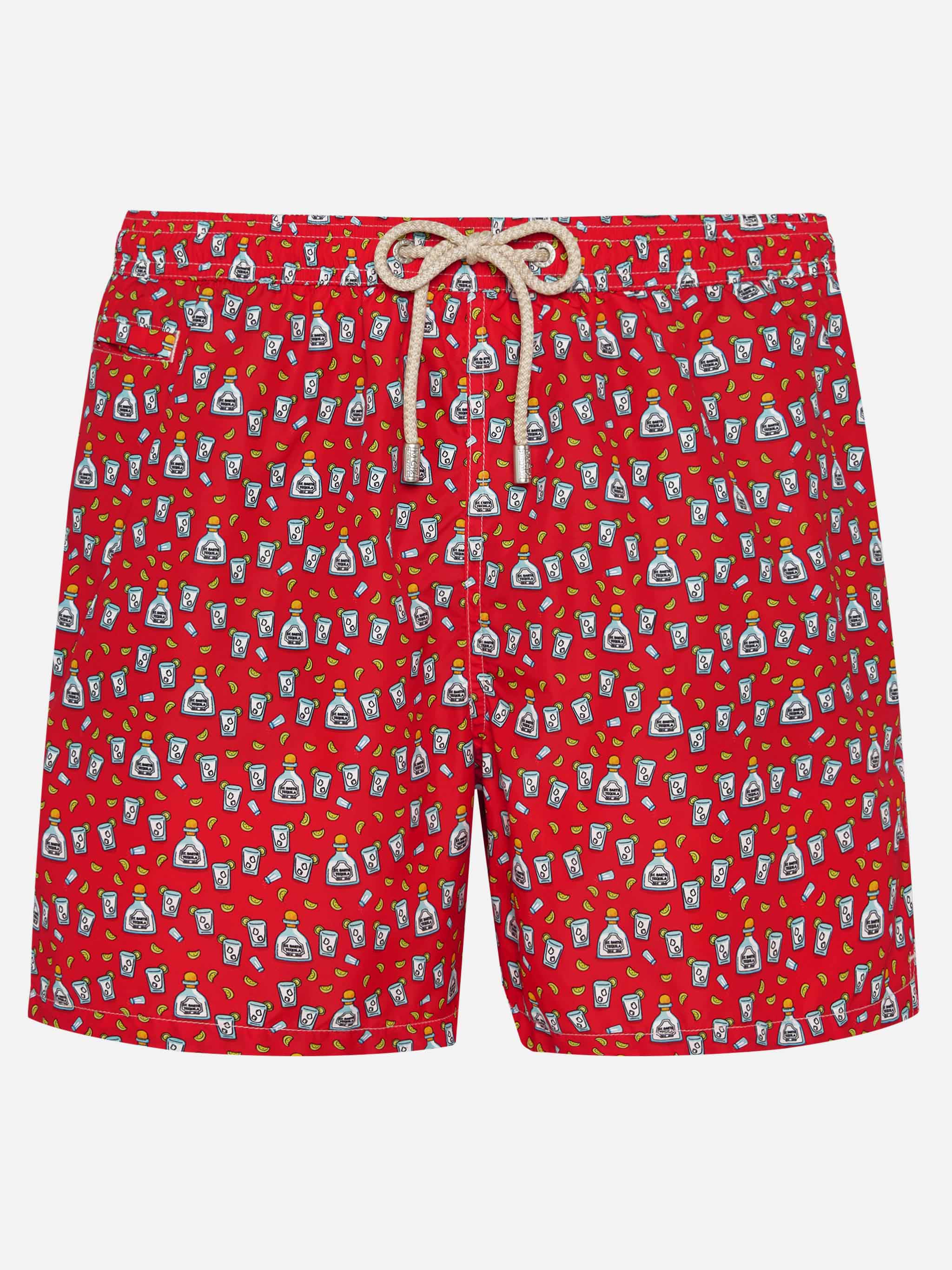 Man light fabric swim shorts with Tequila print – MC2 Saint