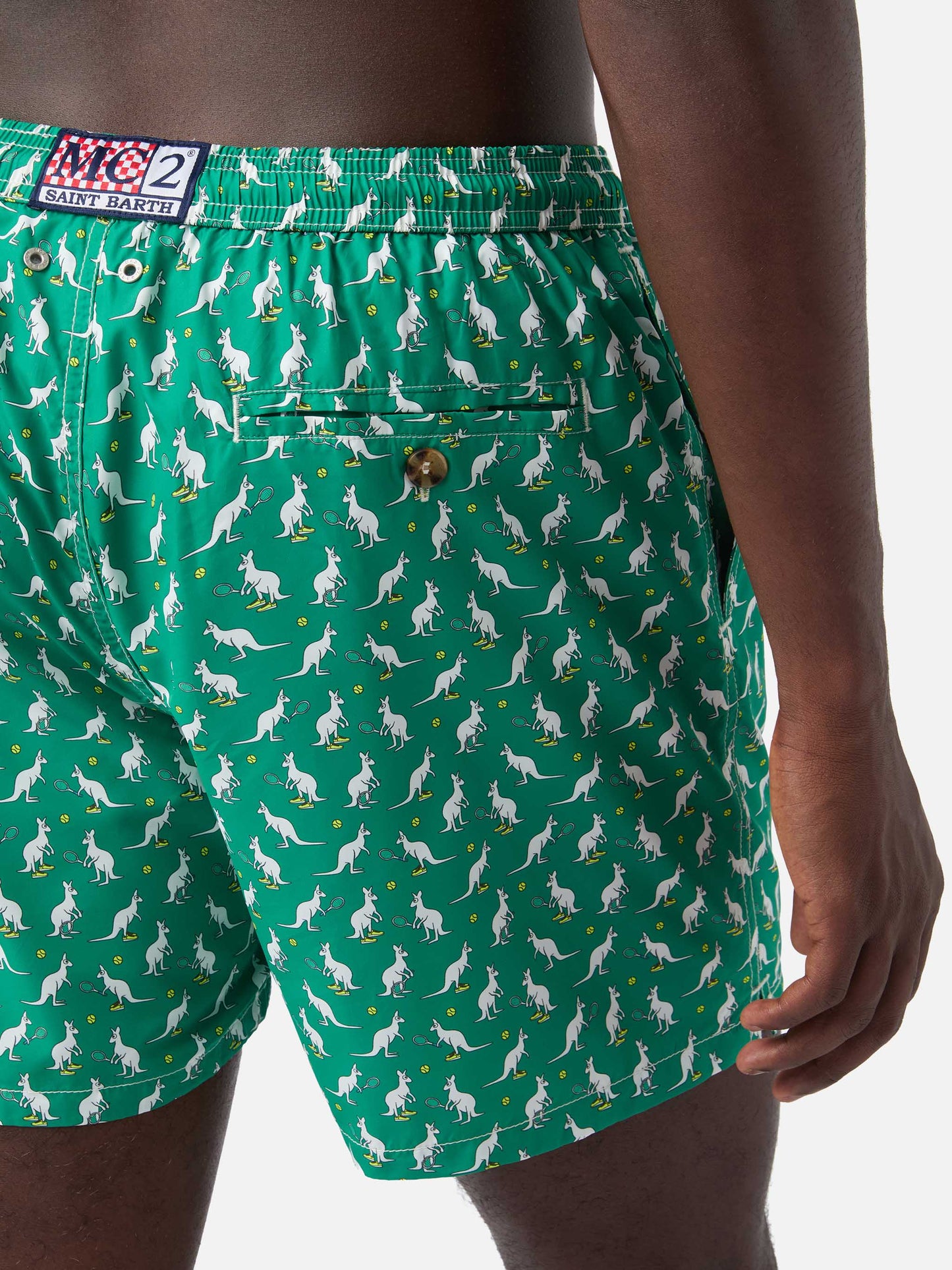 Lighting Micro Fantasy green Australian print swim shorts | Special Edition