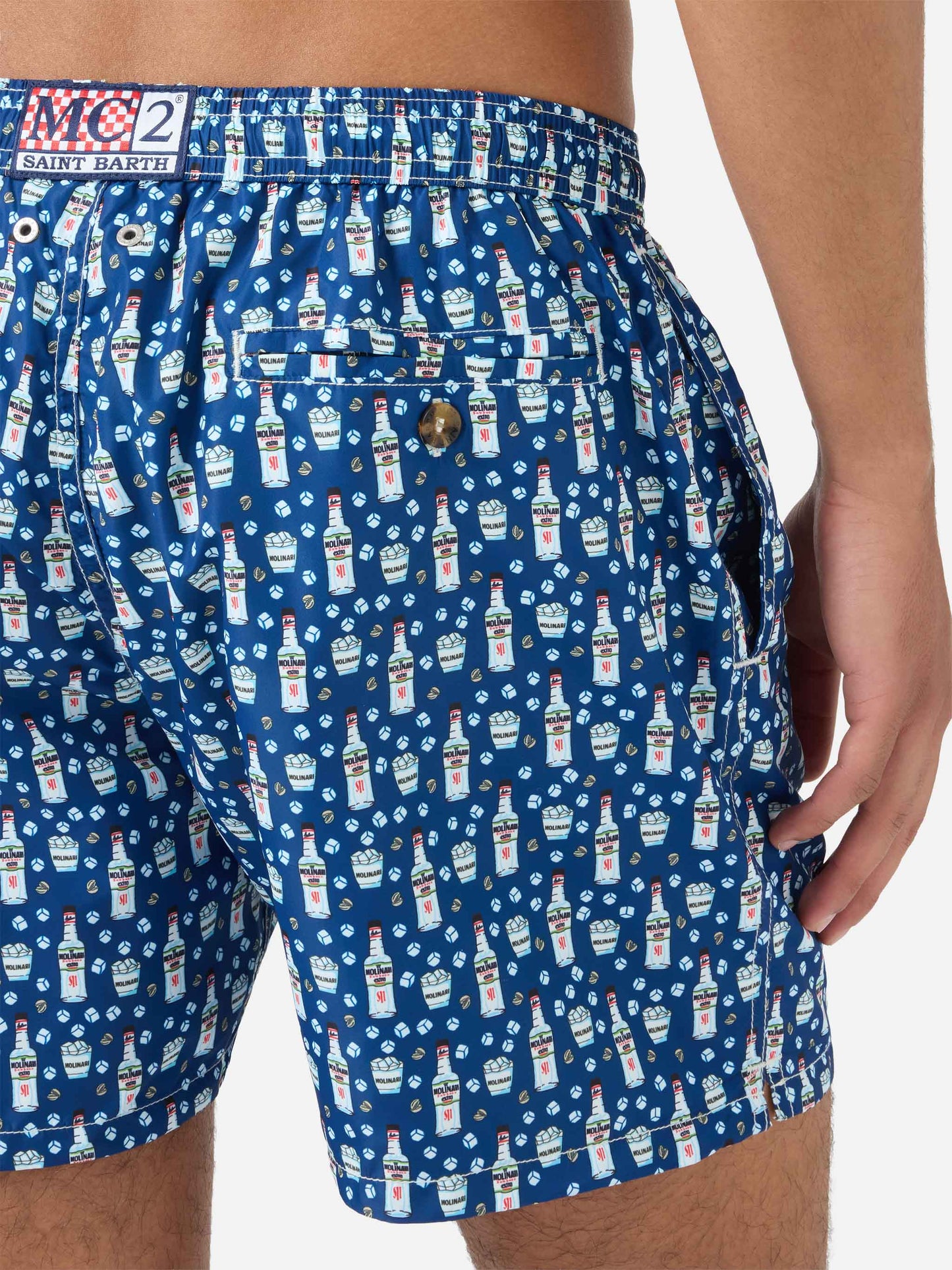 Badeshorts mit Lighting Micro Fantasy Sambuca Molinari-Print | Special Edition