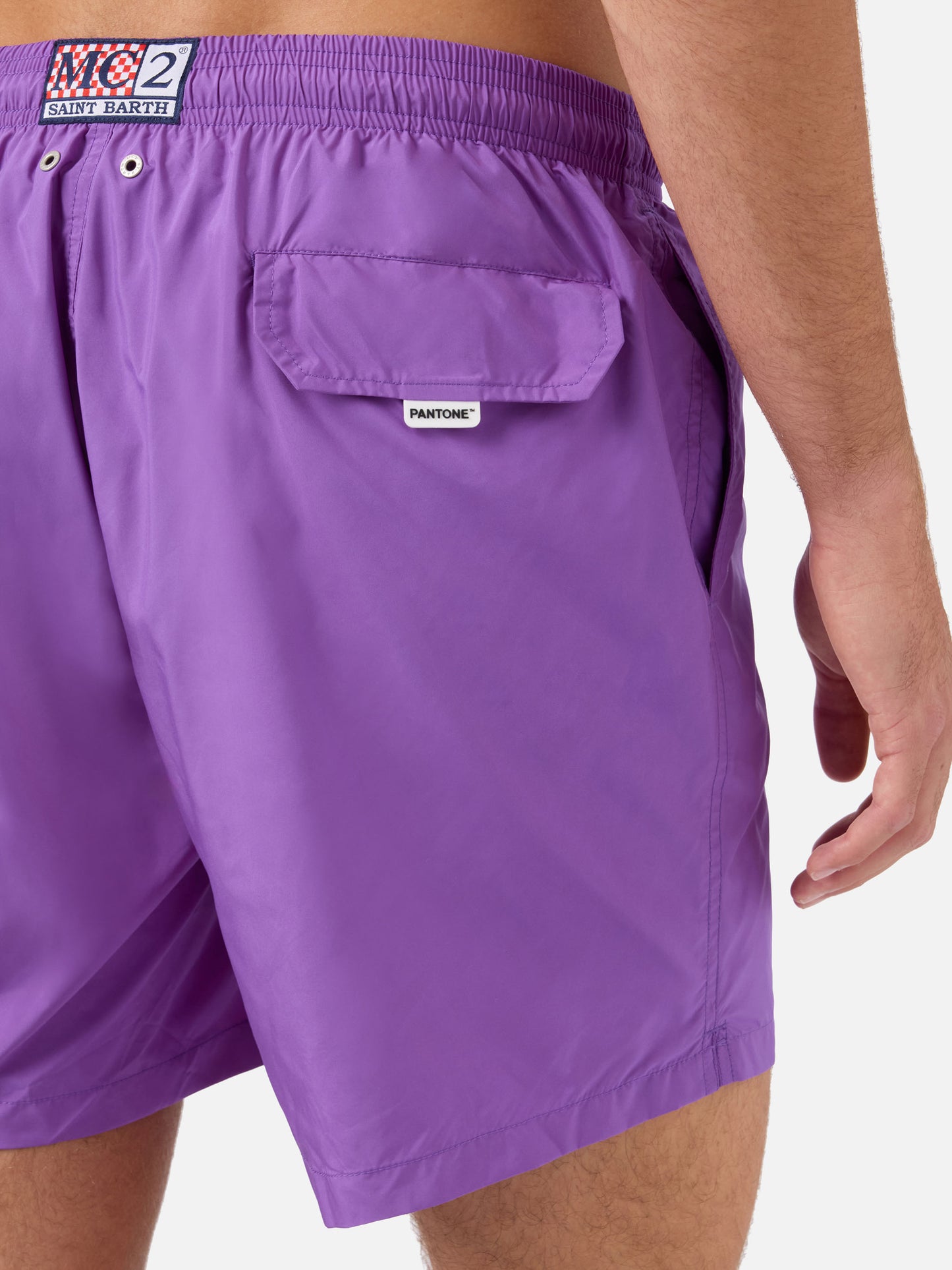 Lightweight fabric purple swim shorts Lighting Pantone | PANTONE® SPECIAL EDITION