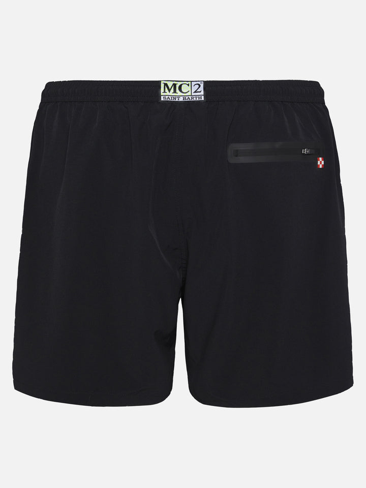 Black zipped swim shorts Lighting Submarine - MC2 Saint Barth