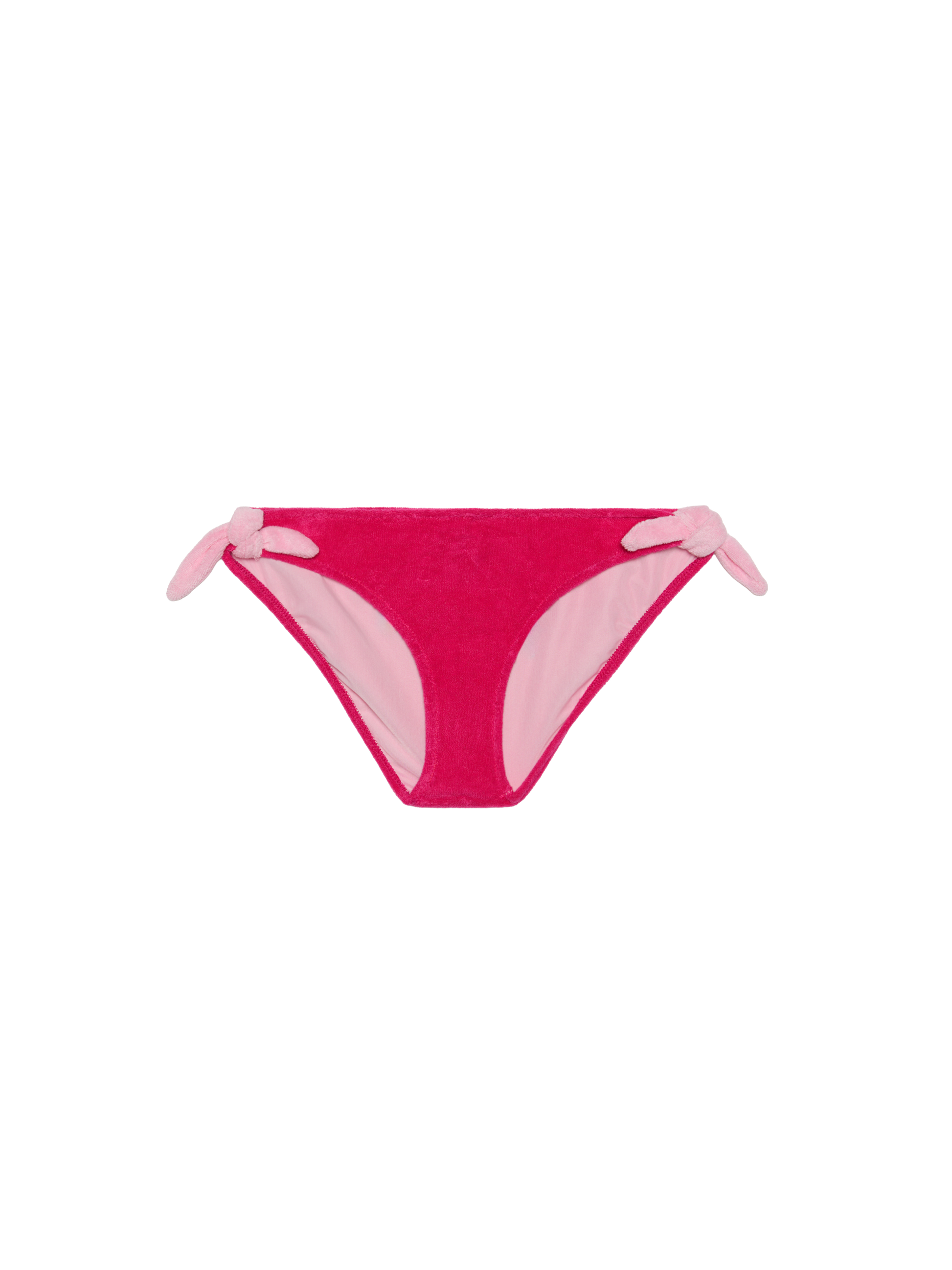 Girl fucsia swim briefs with embroidery - MC2 Saint Barth