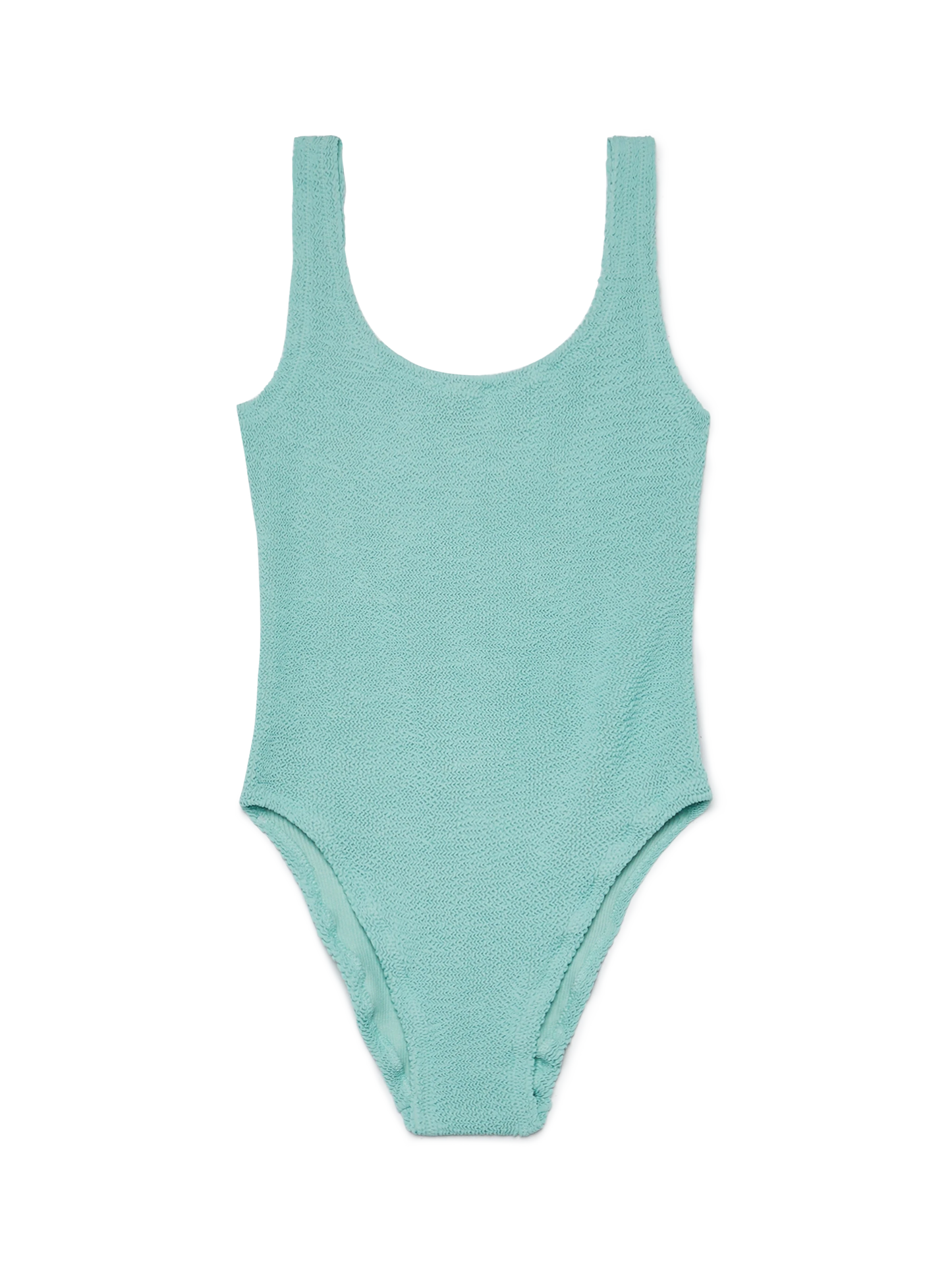 Lora sage green crinkle one-piece swimsuit - MC2 Saint Barth