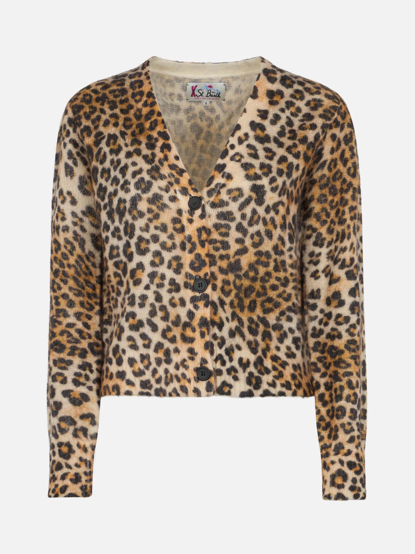 Woman cardigan Lyza with animalier print