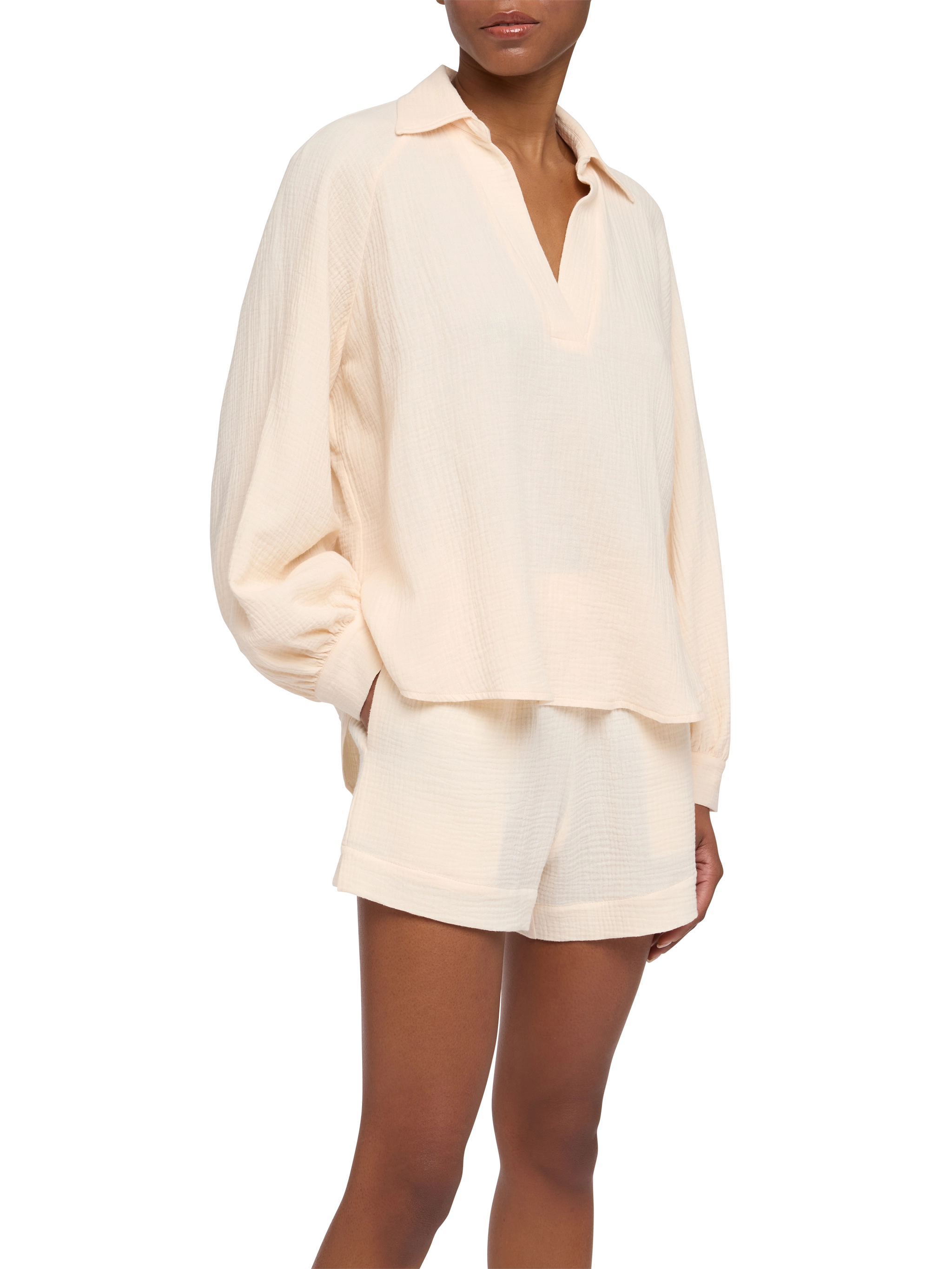 Maira off-white muslin blouse – MC2 Saint Barth Maira off-white muslin blouse – MC2 Saint Barth