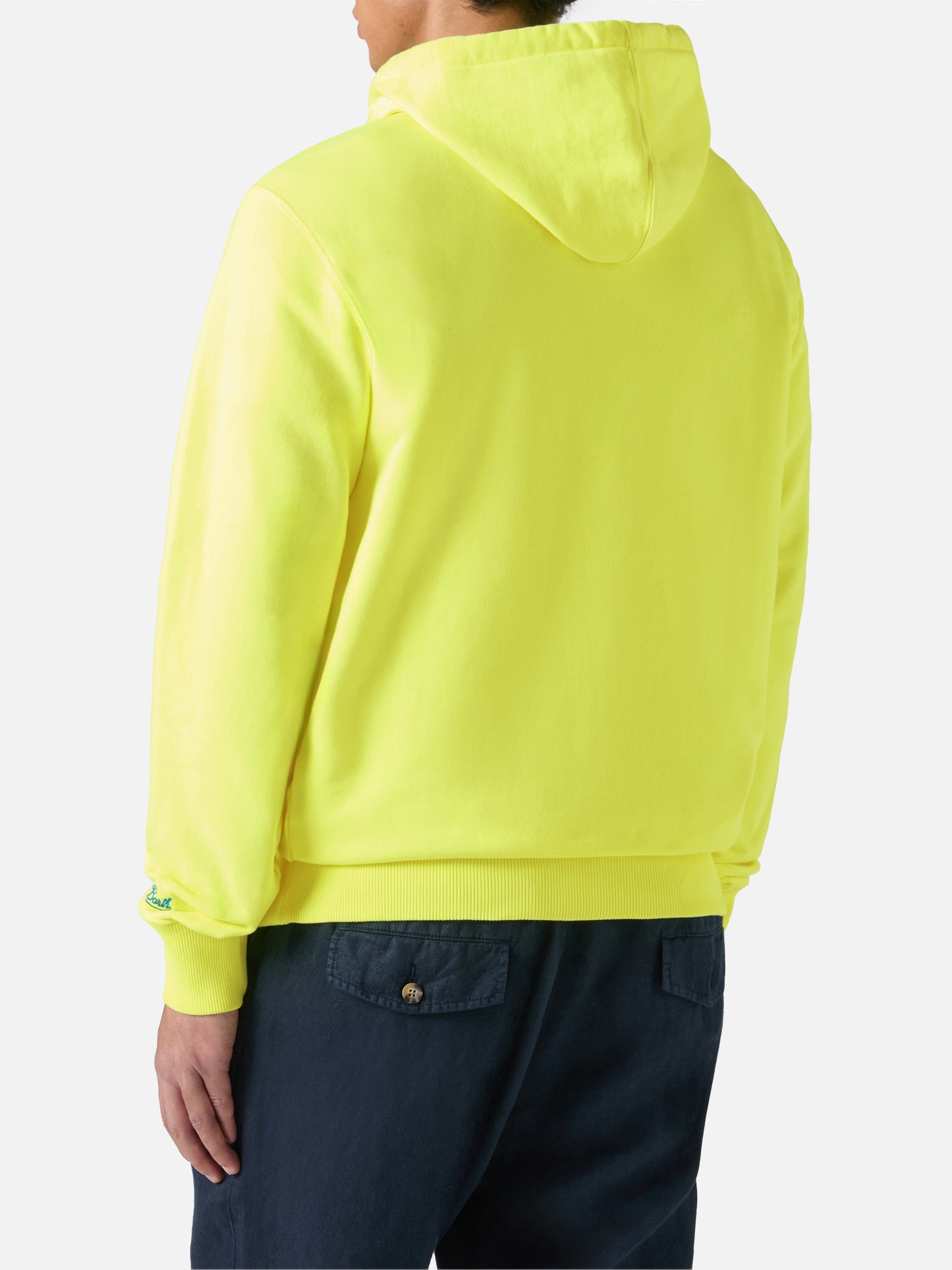 Baumwoll-Kapuzenpullover Manhattan mit Surf Club-Print