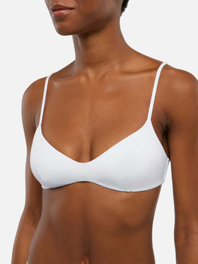 Top bralette scollato May bianco