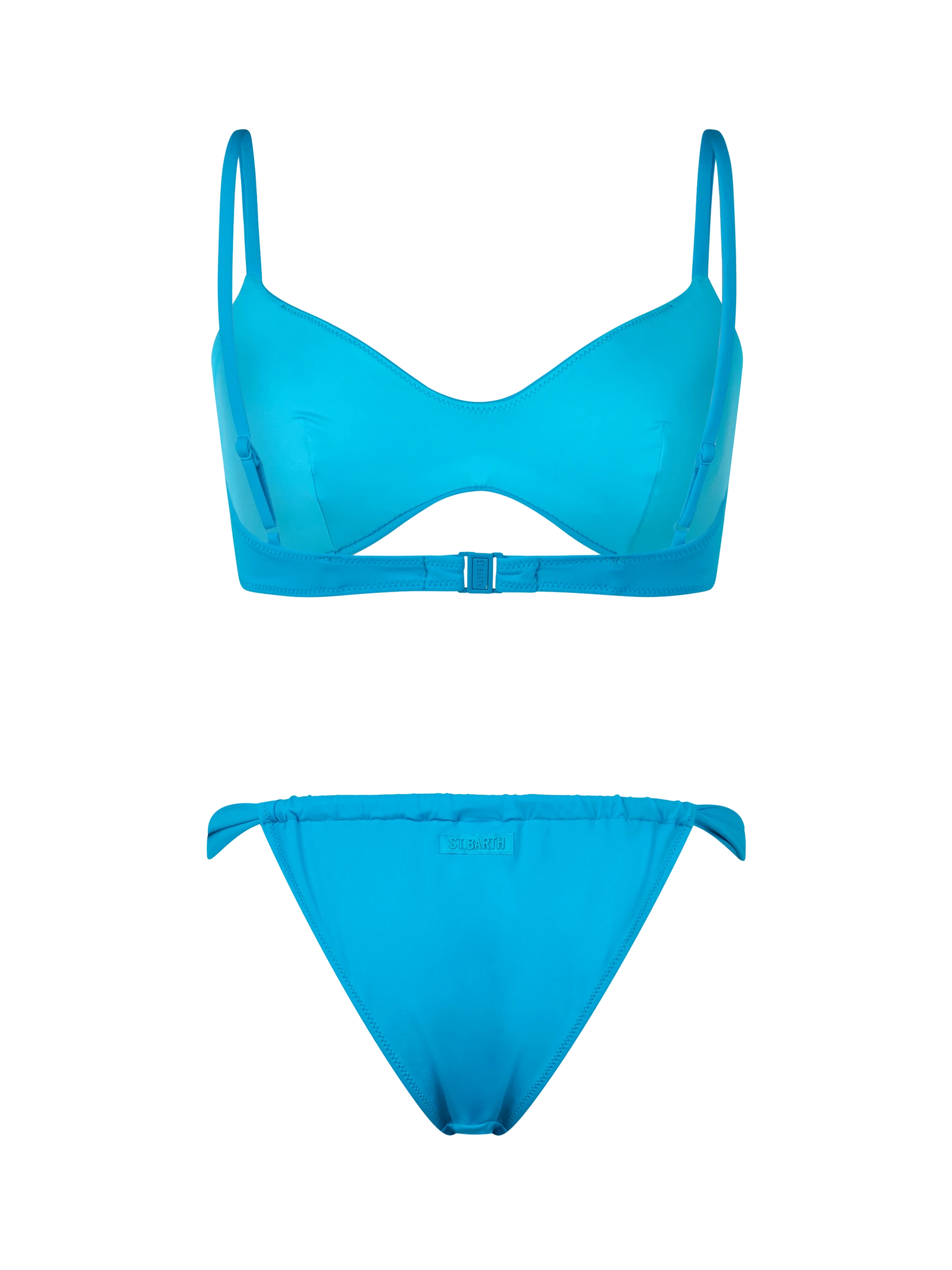 Woman turquoise scoop bralette bikini May Noelle - MC2 Saint Barth