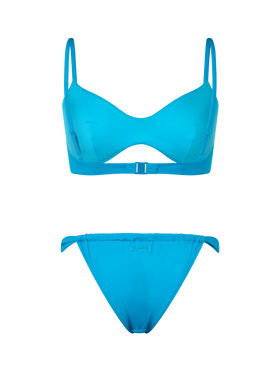 Woman turquoise scoop bralette bikini May Noelle - MC2 Saint Barth