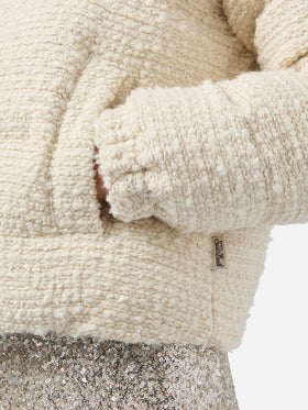 Maddy Tweed padded jacket in lurex tweed