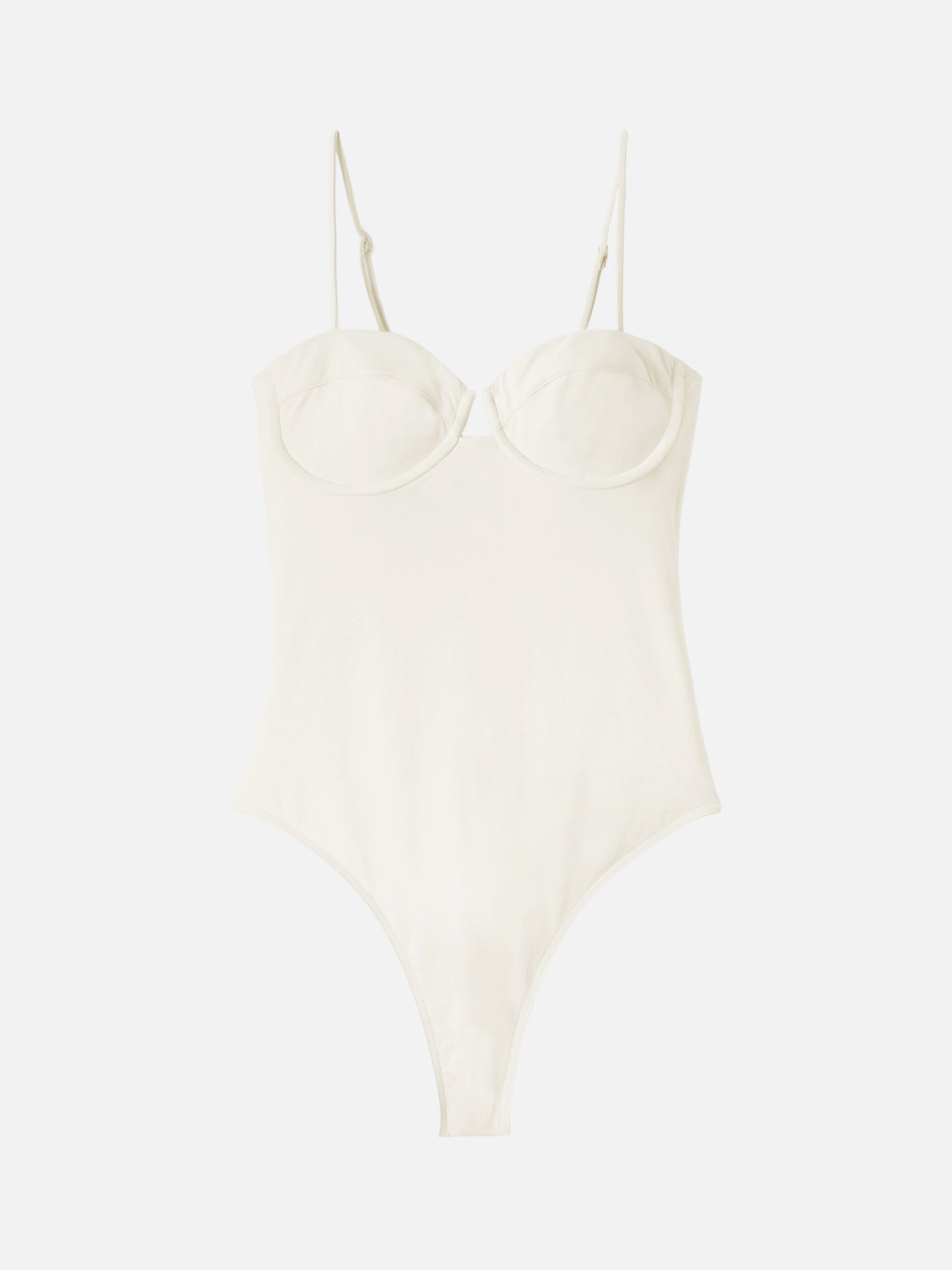 Medea cream underwired one-piece swimsuit