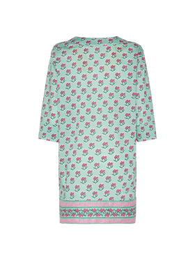 Macha cotton tunic dress with floral print - MC2 Saint Barth