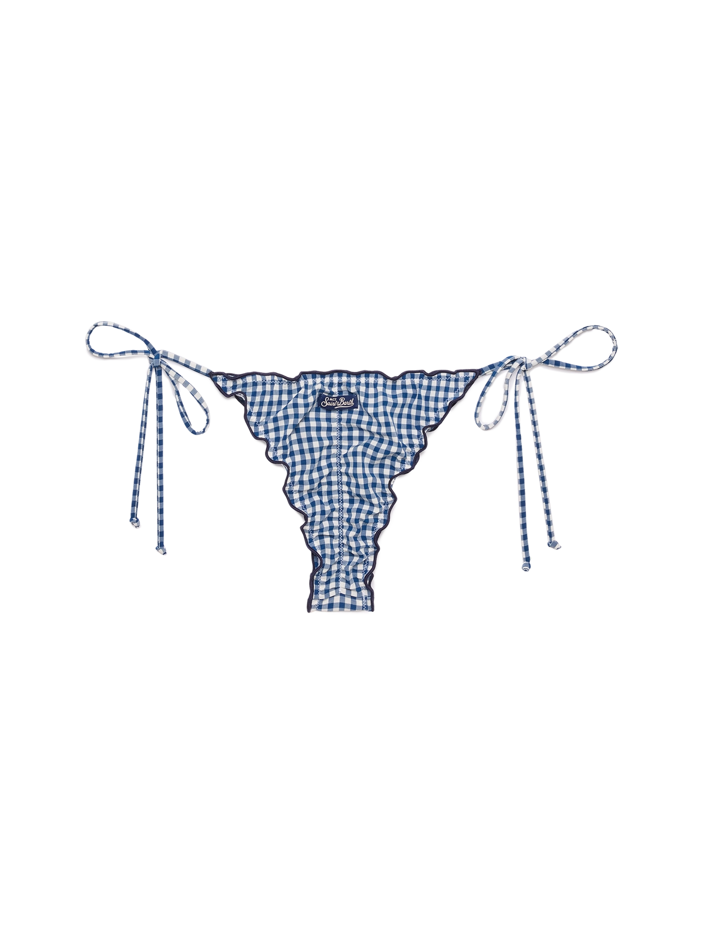 Miami cheeky swim briefs with gingham print - MC2 Saint Barth