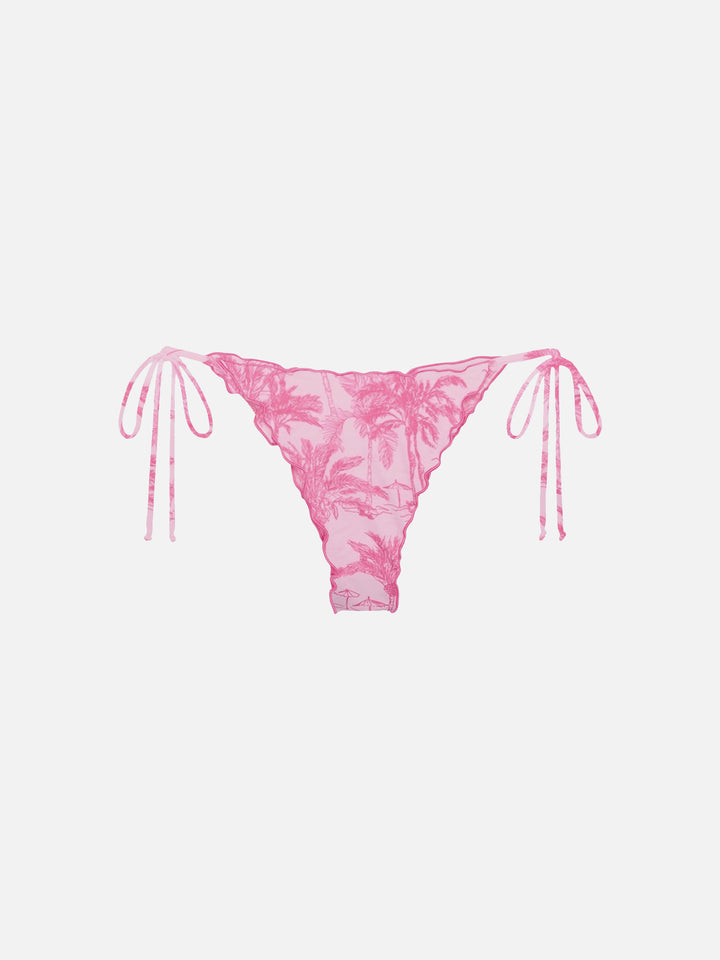 Slip mare Miami con stampa toile de jouy e taglio sgambato