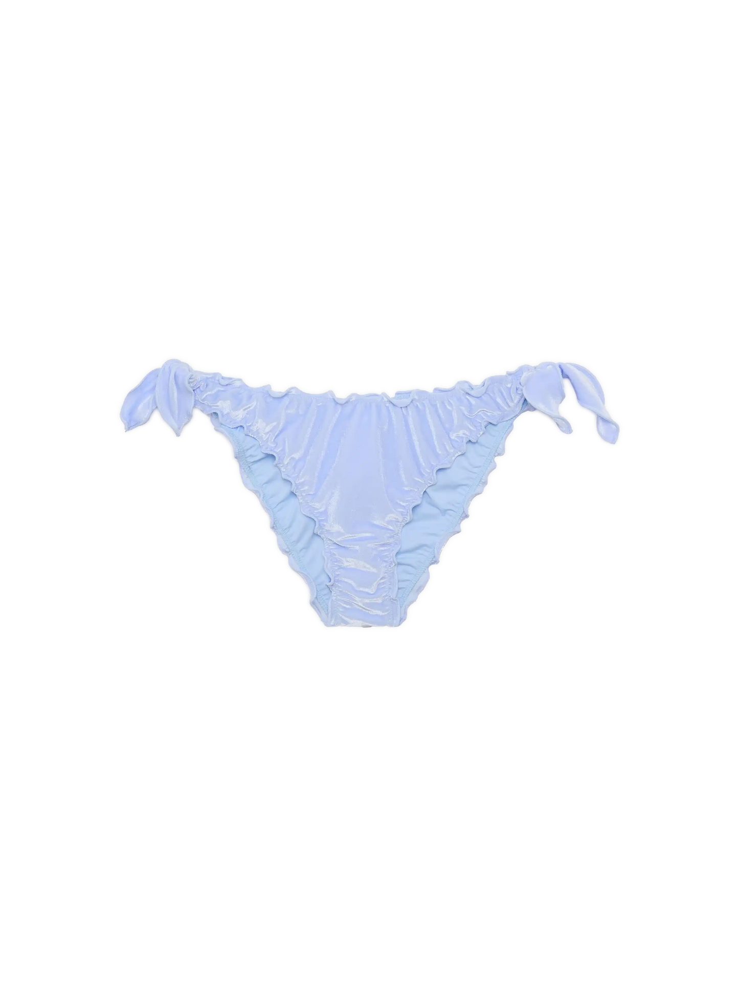 Klassische Badehose aus Samt in Mondhellblau
