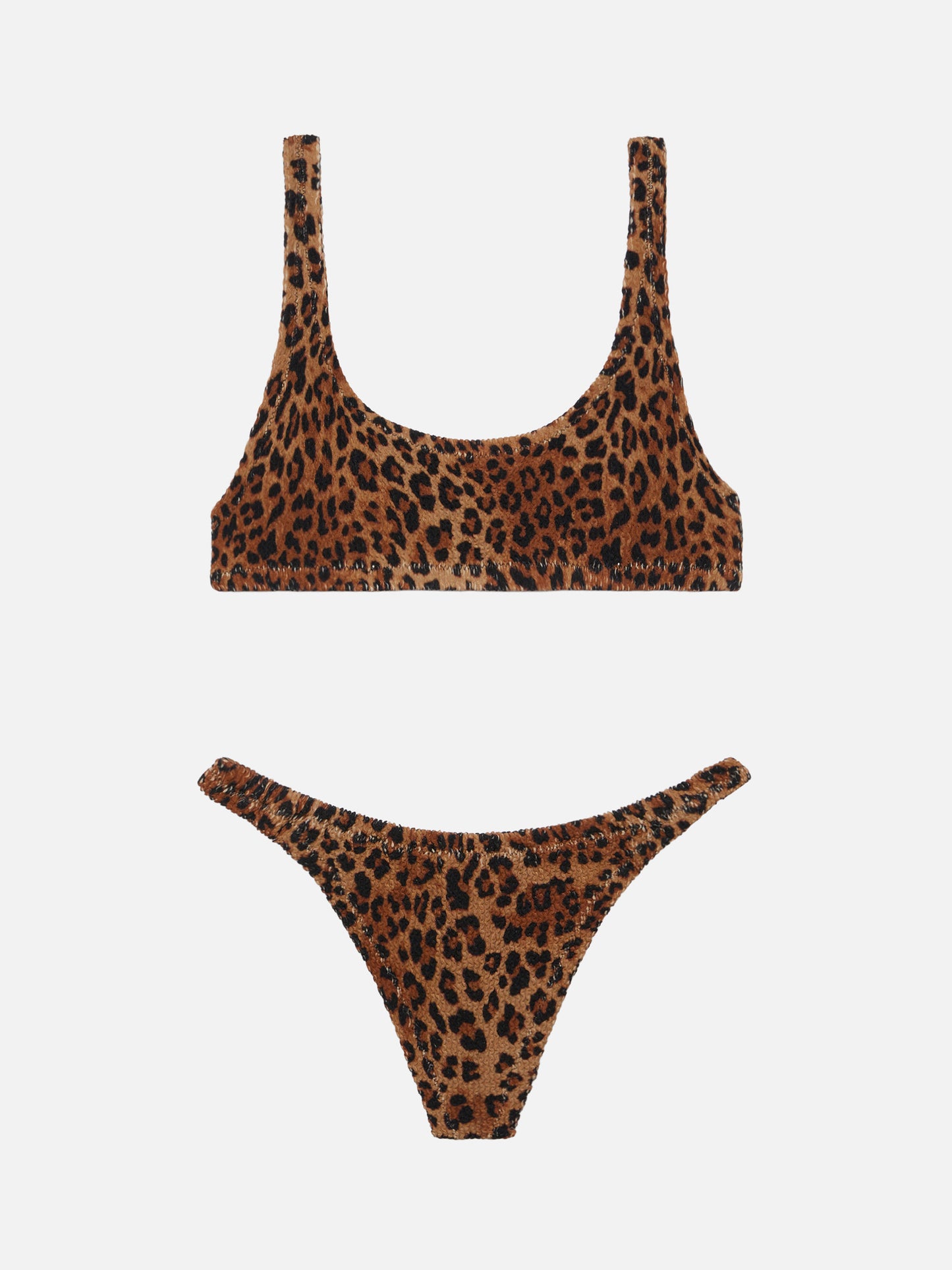 Crinkle bralette bikini Naima Naomi with animalier print