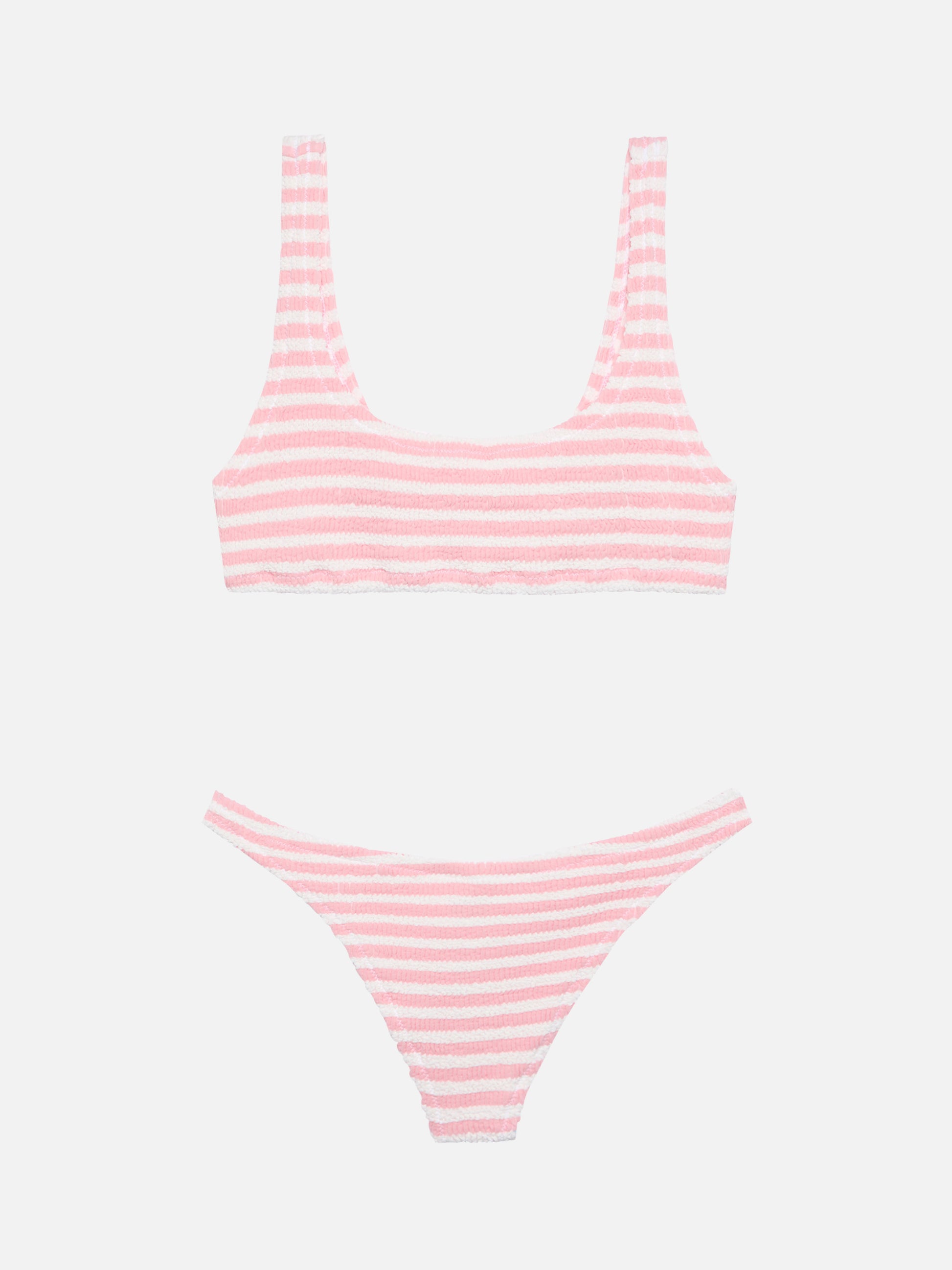 Crinkle classic bralette bikini Naima Naomi with striped print - MC2 Saint Barth